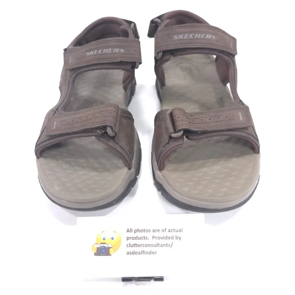 Skechers Tresmen Outdoor Adjustable Sandal Mens Size 11 204105 Brown Black